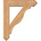Ekena Millwork Funston Arts and Crafts Smooth Bracket w/ Offset Brace, Western Red Cedar, 7 1/2"W x 32"D x 38"H BKT0806X32X38FST03SWR - alternate 2